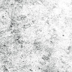 Abstract vector noise. Small particles of debris and dust. Distressed uneven background. Grunge texture overlay with fine grains isolated on white background. Vector illustration. EPS10.