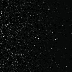 Abstract vector noise. Small particles of debris and dust. Distressed uneven background. Grunge texture overlay with fine grains isolated on white background. Vector illustration. EPS10.