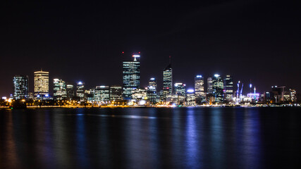 Fototapeta na wymiar Perth during the night, Australia 
