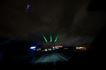 Lightpainting on the road