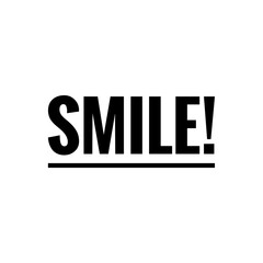 ''Smile'' sign