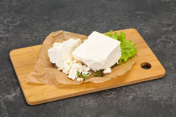 Greek traditional Feta soft cheese