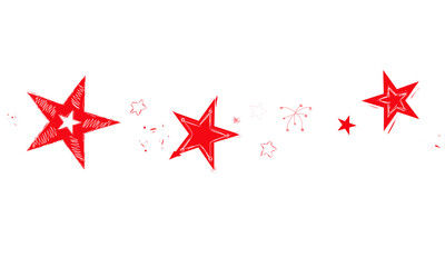 Rot Stern Sterne Band Banner Skizze Zeichnung 