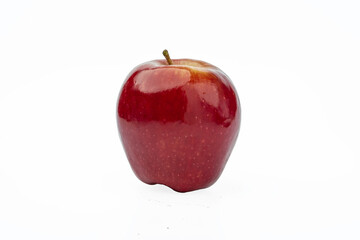 Fresh red apple isolated on white. With clipping path