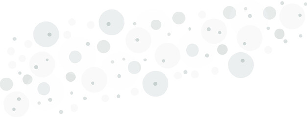 Gray vector background with a pattern of circles with different diameters. Textured template for a web splash in a modern style.