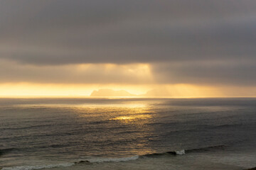 sunset over the sea