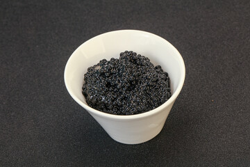 Luxury strugeon fish black caviar