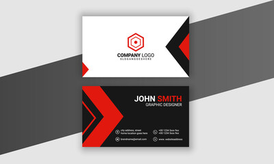 black and red modern business template