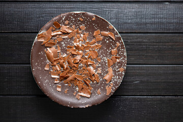 Sweet chocolate cheese cake.