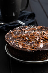 Sweet chocolate cheese cake.