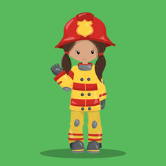 Fire fighter girl