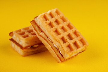 Soft waffles with filling