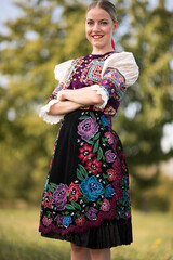 Slovak folklore. Slovak traditional costumes.