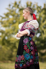 Slovak folklore. Slovak traditional costumes.