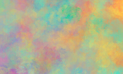 abstract bright green red orange background. Mottled multicolor textured background with a mix of paints of different shades and a watercolor effect
