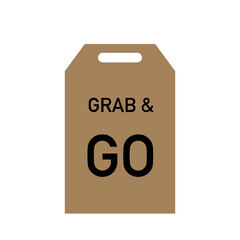 Grab and go vector.