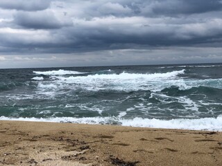 waves on the beach