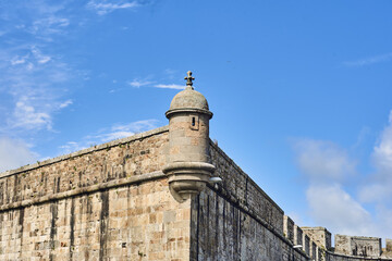 Fototapeta premium rampart of the walled city of Saint-Malo, Brittany, France