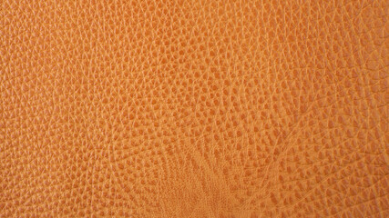 Orange cattle leather texture background