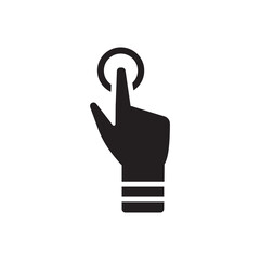 Gesture icon, hand touch icon