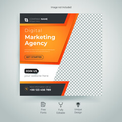 Social media post design template Slides abstract Unique Editable modern Social Media banner Elegant sale and discount promo - Vector. fashion sale social media post design. 