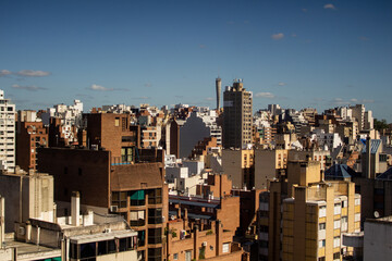 Aerial view of the city of Cordoba, Argentina. Downtown or New Cordoba