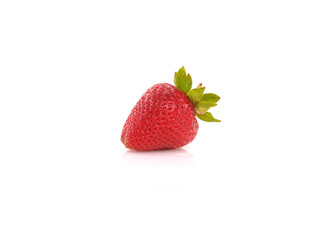 Strawberry with white background. Cuted strawberry. Isolated