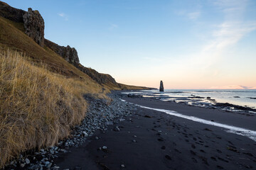  Eastern shore of Vatnsnes peninsula, Northwest Iceland.