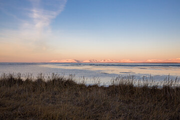 Sunset in Westfjords, Iceland