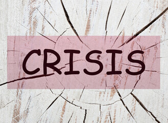  Crisis Word Concept