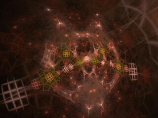 Imaginatory fractal background Image