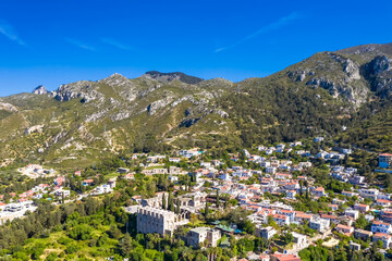 Village of Bellapais and it's famous medieval abbey. Kyrenia district, Cyprus