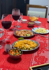 table setting for dinner