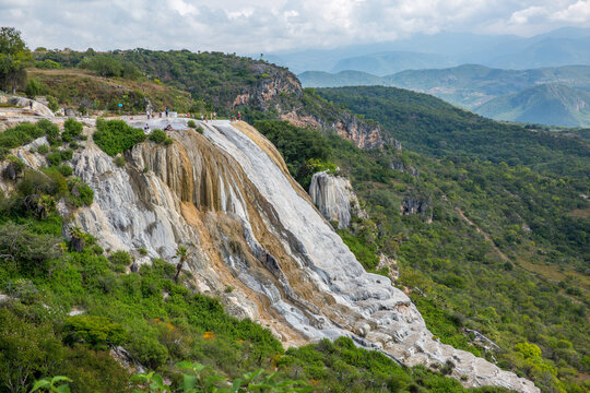 Hierve el Agua petrified waterfall in Oaxaca, Mexico