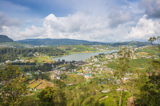View of Gregory Lake, Nuwara Eliya, Central Province, Sri Lanka