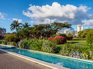 Emancipation Park, Kingston, Saint Andrew Parish, Jamaica, West Indies, Caribbean, Central America