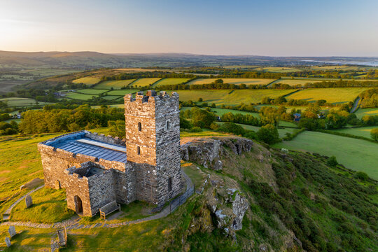 The Church of St. Michael De Rupe on Brentor in Dartmoor National Park, Devon