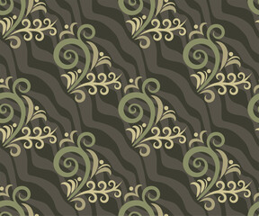 Vector ornamental hand drawing decorative background. Ethnic seamless pattern ornament. Vector pattern.
