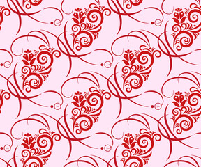 Vector ornamental hand drawing decorative background. Ethnic seamless pattern ornament. Vector pattern.
