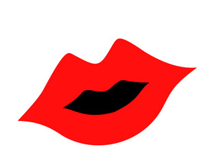 くちびる(赤)
