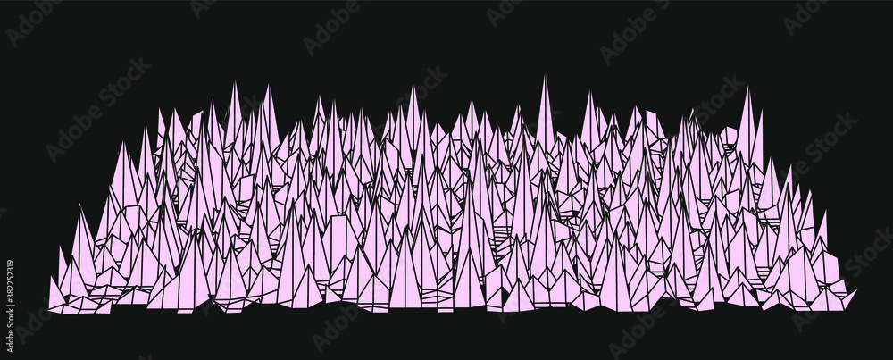 Aufkleber abstract technology background with warped and distorted laser grid, vaporwave and synthwave style i
