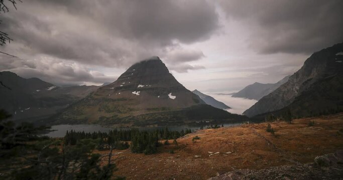 Bearhat Mountain in Glacier National Park, Montana, USA