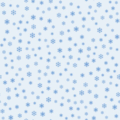 Christmas seamless pattern with snowflakes