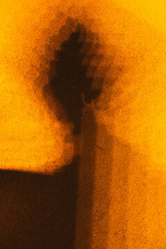 Prismatic Abstract Buddha glitch background with some intentional blur motion