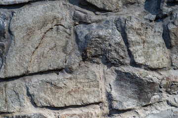 the texture of the old wall from stones as background