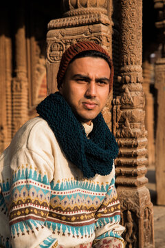 Portrait Of A Young South Asian Man.