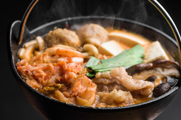 冬の定番　キムチ鍋