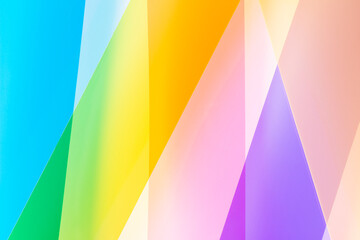 Multi colored transparent striped background