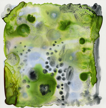 Green and black abstract background