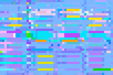 Vibrant, digital pixel glitch background/texture/mosaic - pastel